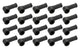 Cosses de câble de batterie noires, paquet de 20