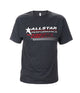T-shirt Allstar anthracite motif rouge M