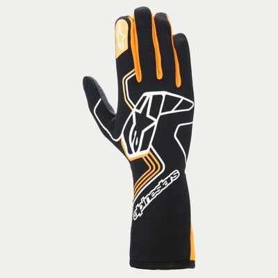 Gants Tech-1 Race V4 Noir / Orange fluo Taille S