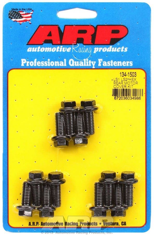 Kit de boulons de cache moteur arrière - 6 pans. LS1/LS2