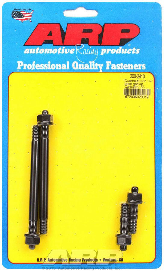 Kit goujons de carburateur Quadrajet avec joint de 6,35 mm d'épaisseur