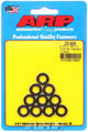Rondelles noires - 5/16 ID x 0,550 OD Chanfrein (10)