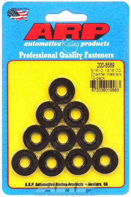 Rondelles noires - 5/16" DI x 13/16" DE (10)