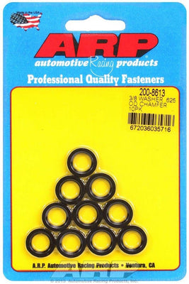Rondelles noires - 3/8 DI x 0,625 DE Chanfrein (10)