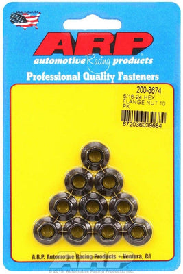 Kit d'écrous hexagonaux à embase 5/16-24 (10 pièces)