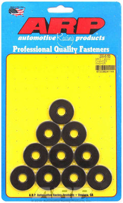 Rondelles noires - 3/8" DI x 1,200" DE avec chanfrein, paq. de 10