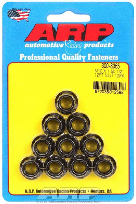 Écrous 10mm x 1,50 12 pans (10)