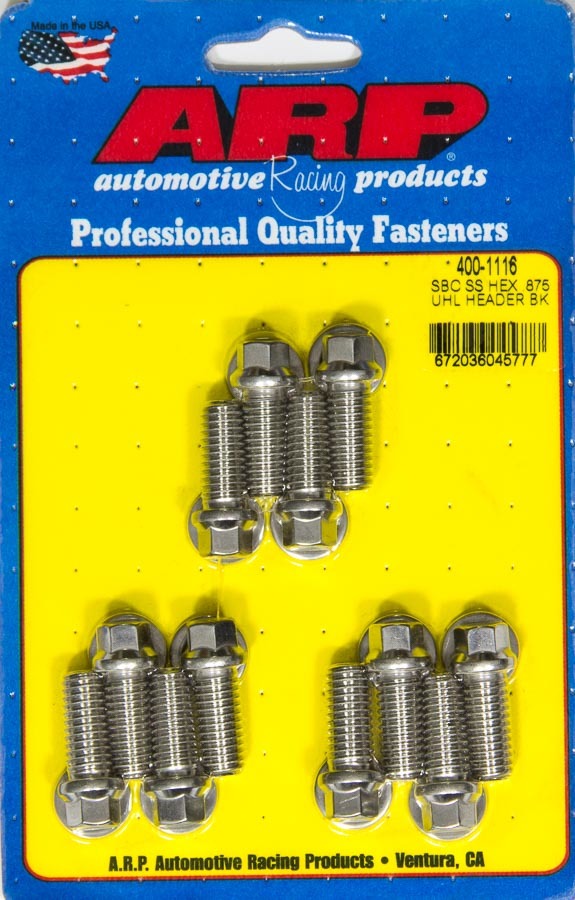 Kit de boulons de collecteur - 6 pans. 3/8 x 0,875 UHL (12)