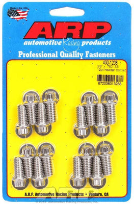 Kit de boulons collecteur S/S - 3/8 x 0,750 UHL (16)