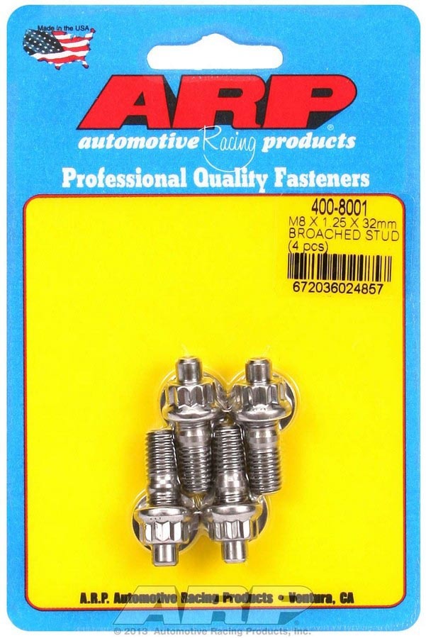 Kit goujons S/S - (4) M8 x 1.25po x 32mm