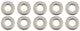 Rondelles plates 3/8 SS 10 pces 0,725 diamètre extérieur sans chanfrein