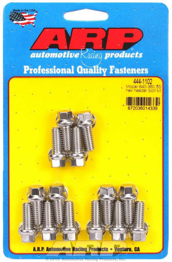 Kit de boulons de collecteur S/S - 5/16 x .750 UHL (14)