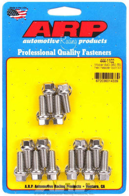 Kit de boulons de collecteur S/S - 5/16 x .750 UHL (14)
