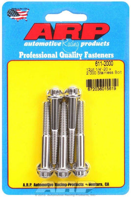 Kit de boulons S/S - 12 pans (5) 1/4-20 x 2,000