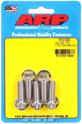 Jeu de boulons en acier inoxydable - 12 pans (5) 3/8-16 x 1.000