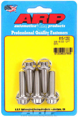 Kit de boulons en acier inoxydable - 12 pans (5) 3/8-16 x 1.250