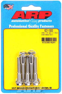 Kit de boulons en acier inoxydable - 6 pans (5) 1/4-20 x 1.500