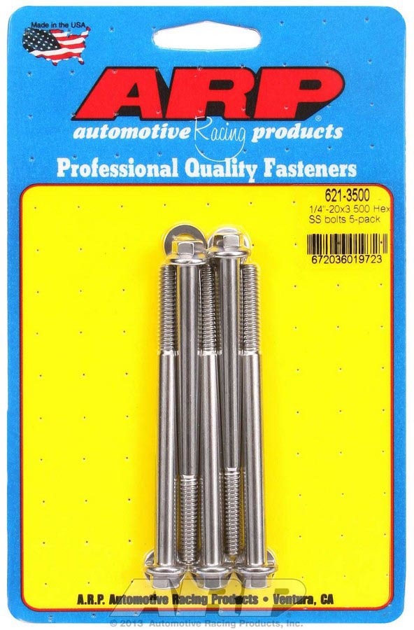 Kit de boulons INOX - 6 pans (5) 1/4-20 x 3.500