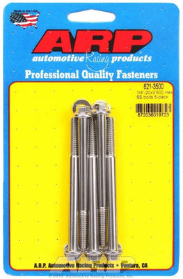 Kit de boulons INOX - 6 pans (5) 1/4-20 x 3.500