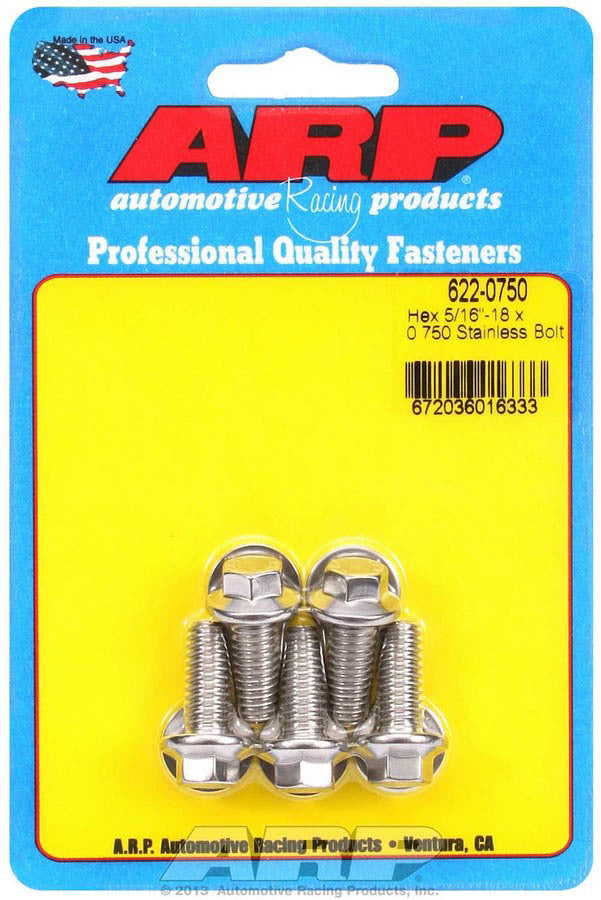 Kit de boulons I/N - 6 pans (5) 5/16-18 x .750