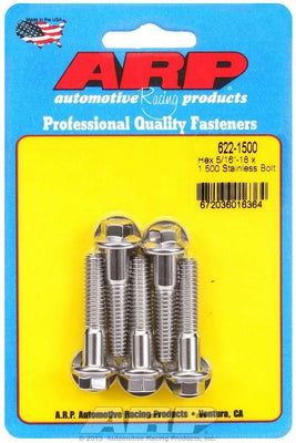 Kit de boulons S/S - 6 pans (5) 5/16-18 x 1,500