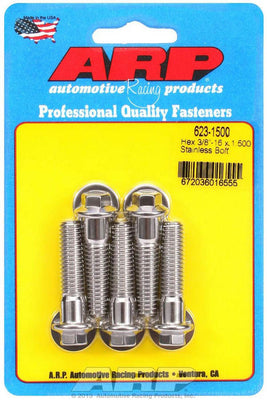 Kit boulons en inox - 6 pans (5) 3/8-16 x 1.500