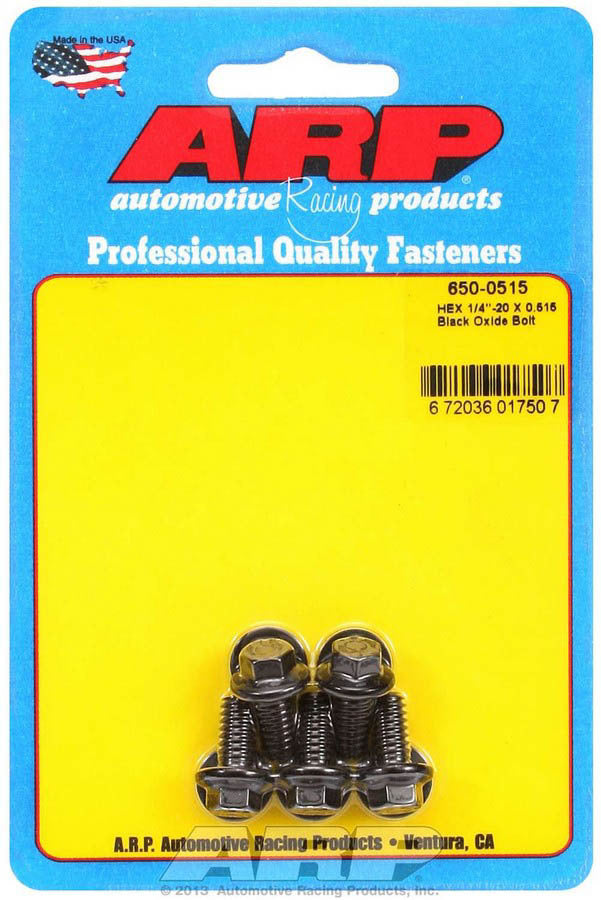 Kit de boulons 6 pans 1/4-20 x 0,515, paquet de 5