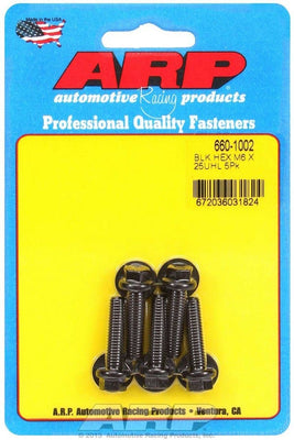 Jeu de boulons - 6 pans 5 pièces 6mm x 1,00 x 25mm