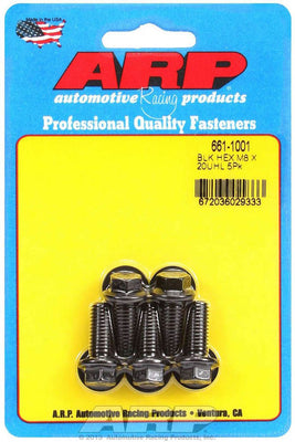 Kit de 5 boulons 8mm x 1,25 x 20mm 6 pans