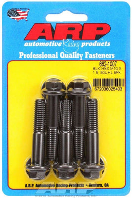 Kit de boulons - 6 pans (5 pièces) 10mm x 1.5 x 50mm