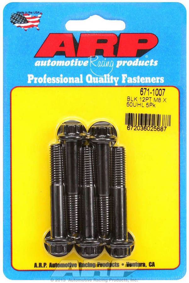 Kit de boulons - 12 pans (5) 8 mm x 1,25 x 50 mm