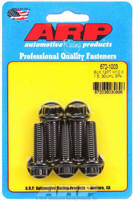Kit de boulons 12 pans 5 pièces 10 mm x 1,50 x 30 mm