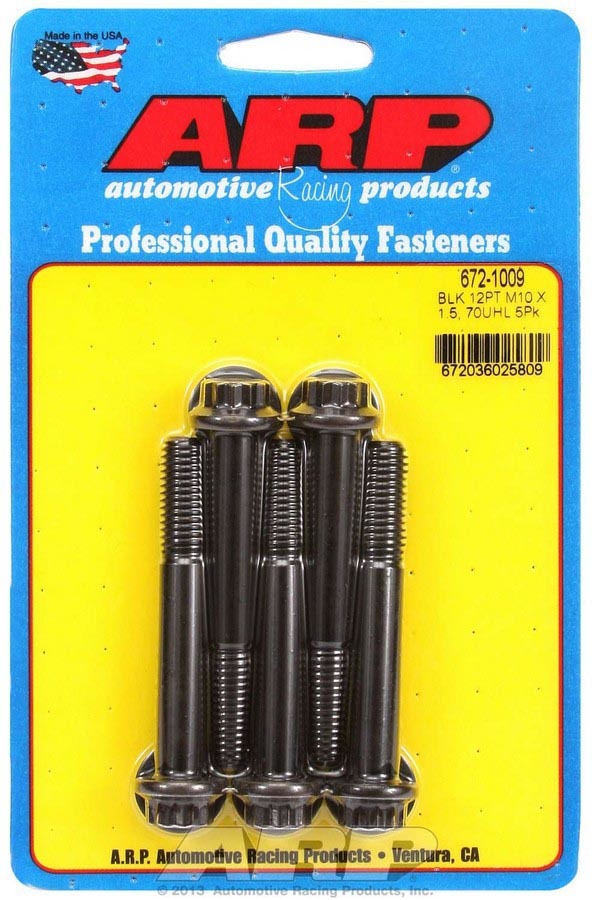 Kit de boulons - 12 pans (5) 10mm x 1,5 x 70mm