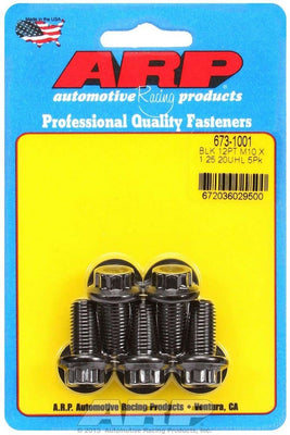 Kit de boulons 12 pans, 5 pièces, 10 mm x 1,25 x 20 mm