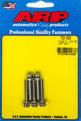 Kit de boulons S/S -12 pans (paquet de 5) 10-32 x 1,000