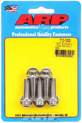 Kit de boulons en acier inoxydable - 12 pans (5) 5/16-24 x 1.000