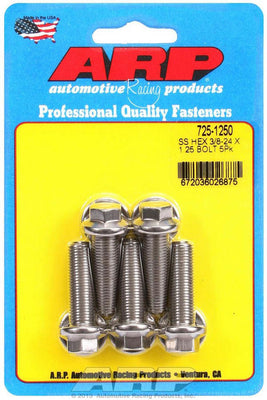 Kit de boulons inox - 6 pans (5) 3/8-24 x 1.250