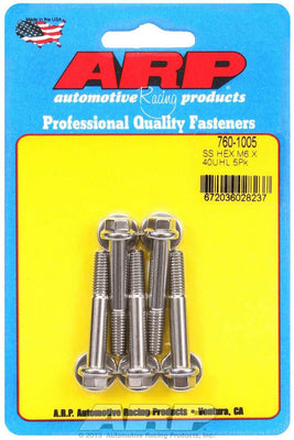 Kit de boulons en acier inoxydable - 6 pans (5) 6mm x 1.00 x 40mm