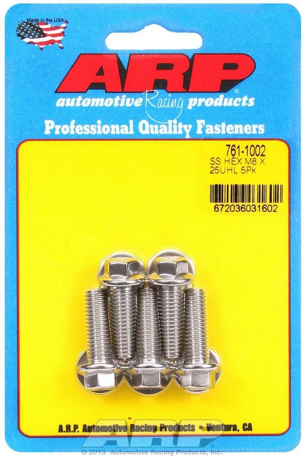 Kit de boulons E/I - 6 pans (5) 8mm x 1,25 x 25