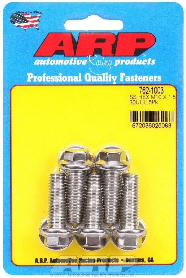 Kit de boulons S/S - 6 pans (5) 10 mm x 1,5 x 30 mm