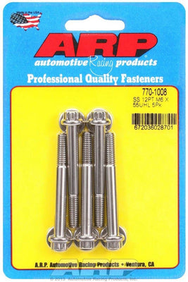 Kit de boulons en acier inoxydable - 12 pans (5) 6 mm x 1,00 x 55 mm