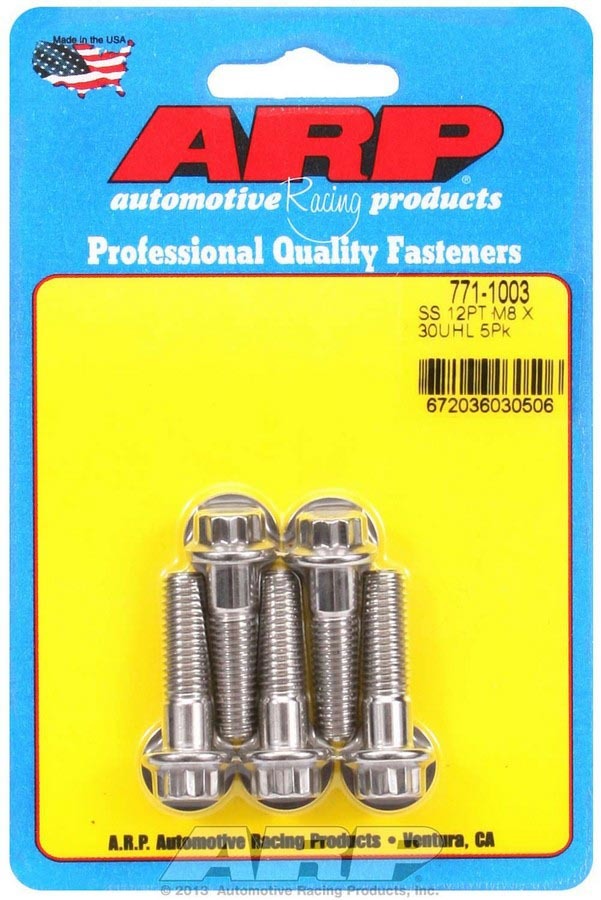 Kit de boulons I/A - 12 pans (5) 8 mm x 1,25 x 30