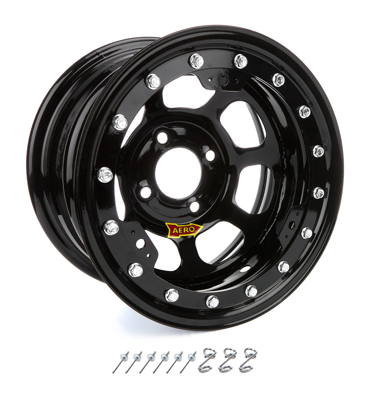 13x7 3 po. 4.25 Noir Beadlock