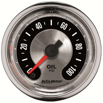 Manomètre de pression d'huile A/M 2-1/16" 0-100psi