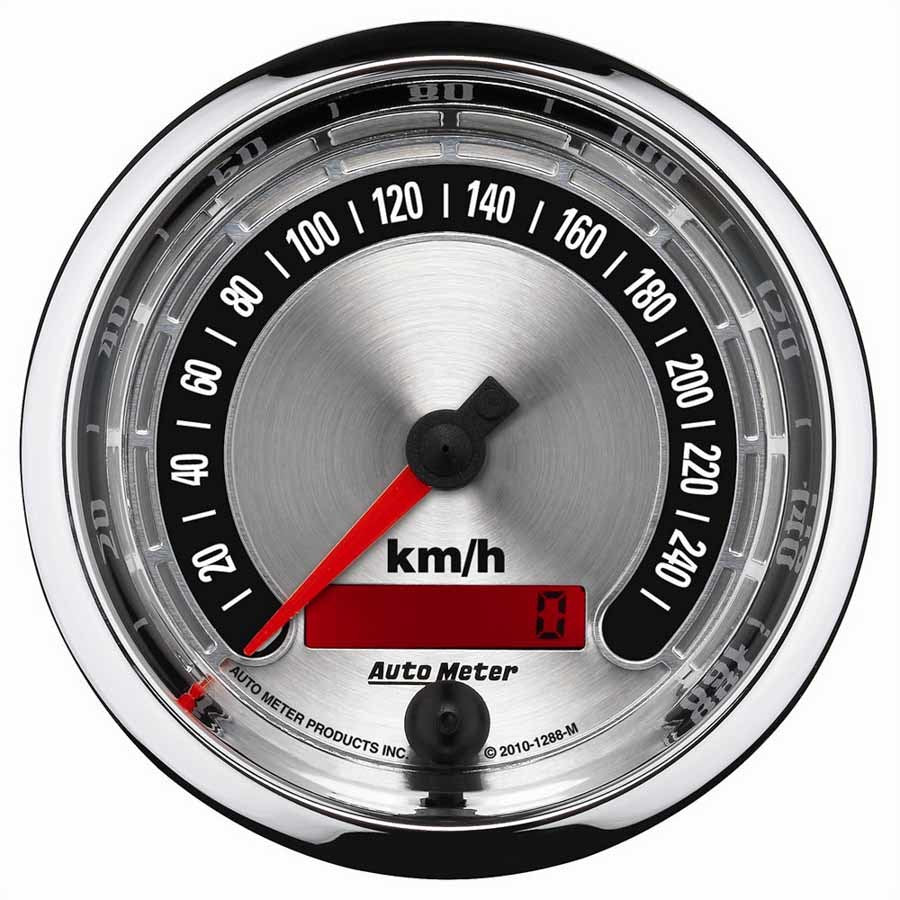 Compteur de vitesse 3-3/8" A/M 260 KPH