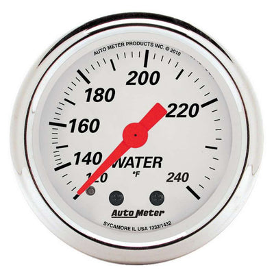 Jauge de température d'eau 2-1/16 A/W 120-240 degrés