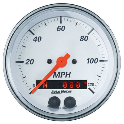 Compteur de vitesse 3-3/8 120MPH GPS Série blanc arctique
