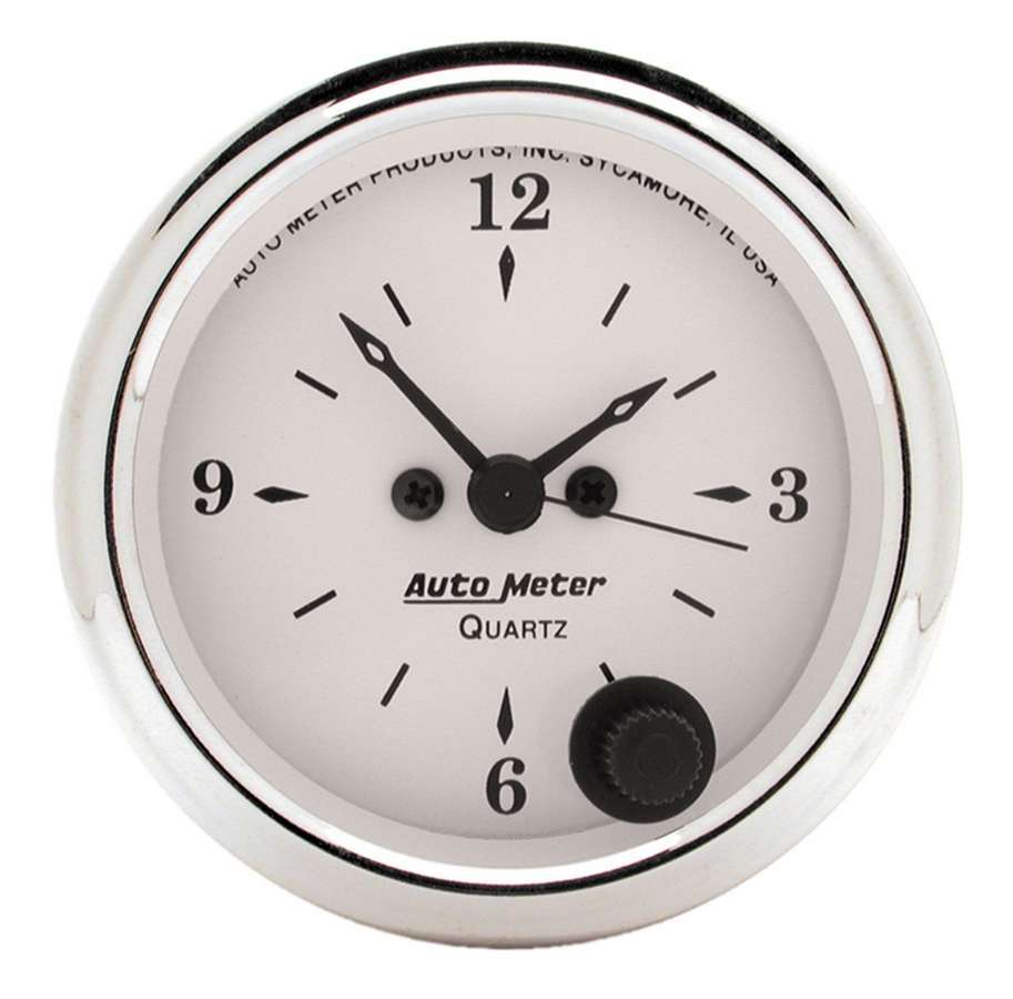 Horloge à quartz Old Tyme blanche de 52 mm
