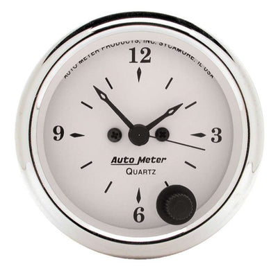 Horloge à quartz Old Tyme blanche de 52 mm