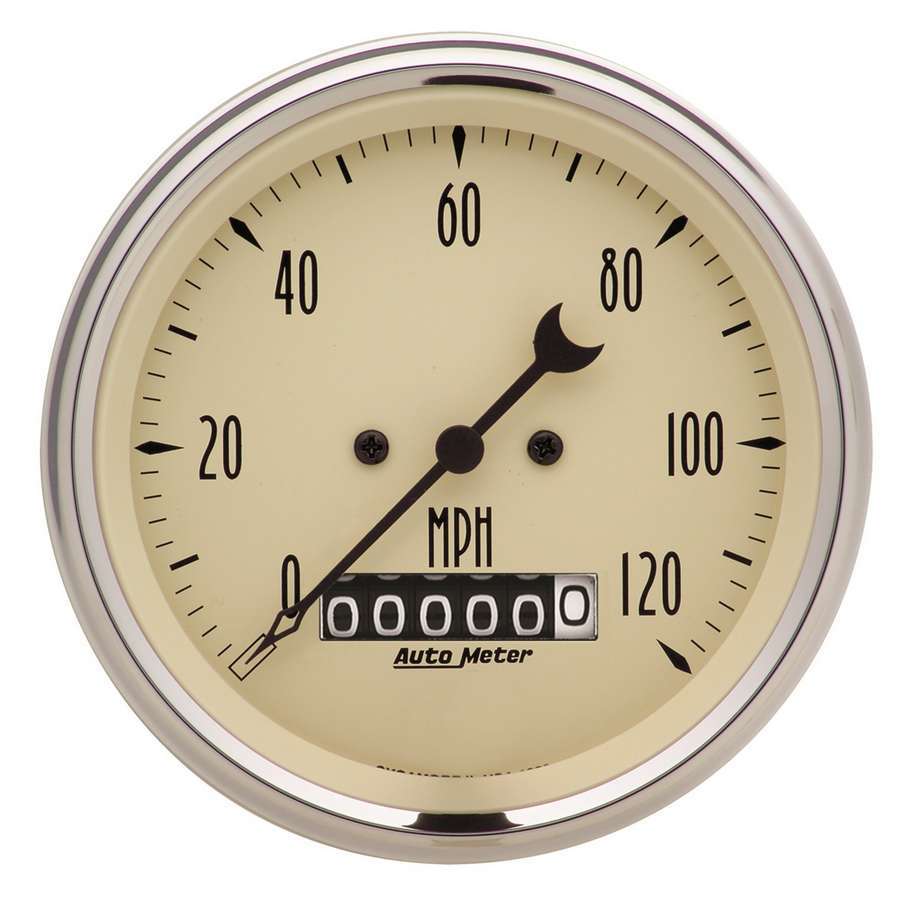 Jauge compteur de vitesse. 3 3/8 po 120 mph élec. prog. avec rou